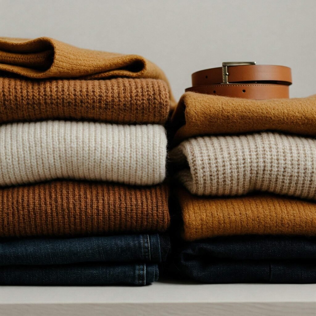 Cozy capsule wardrobe, winter essentials