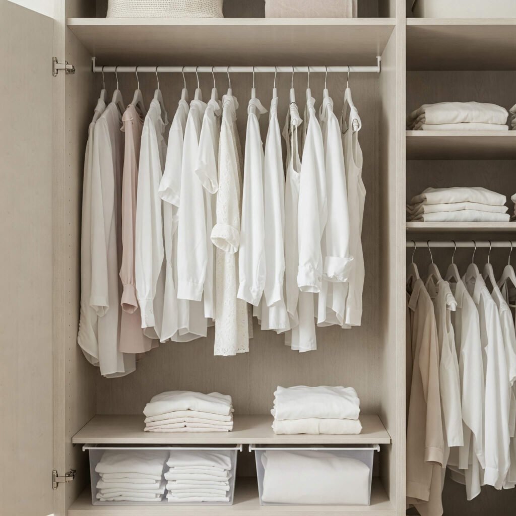 Organized Capsule Wardrobe Closet