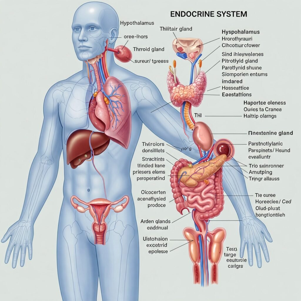 Human Endocrine System Diagram