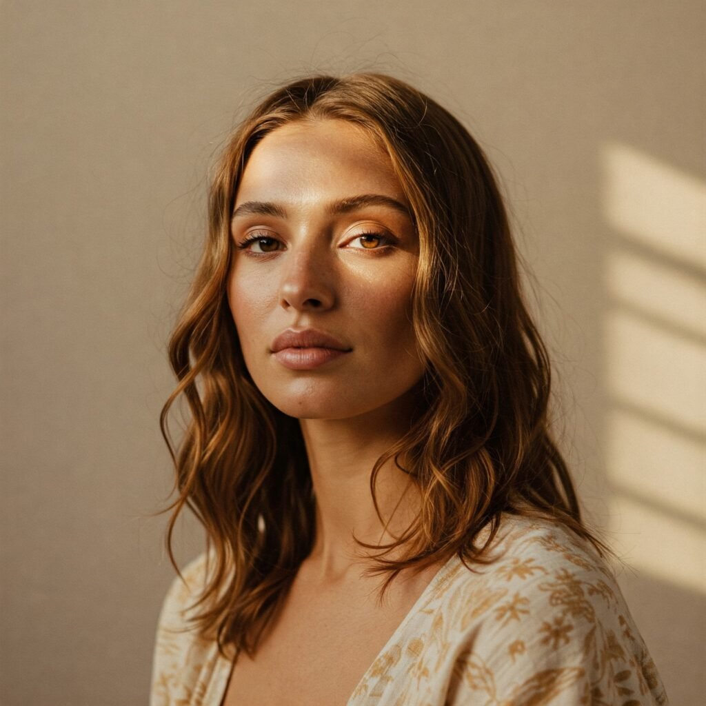 Radiant skin, soft palette