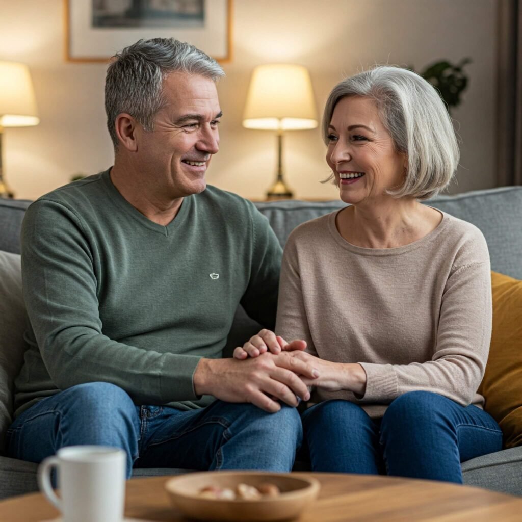Couple sharing a heartfelt moment