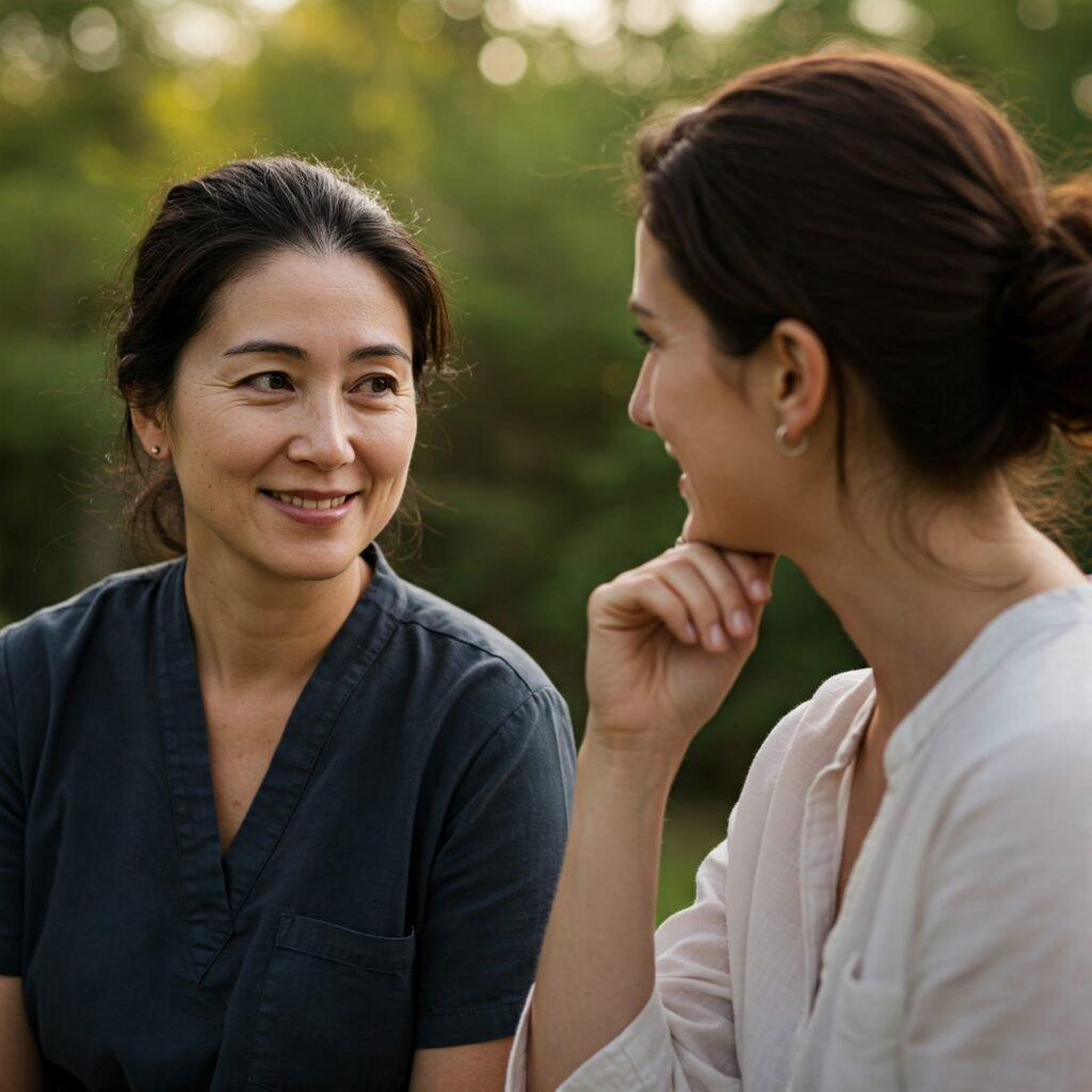 Women friends, real connection