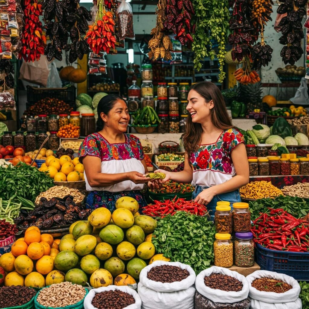 Mexico Market Scene