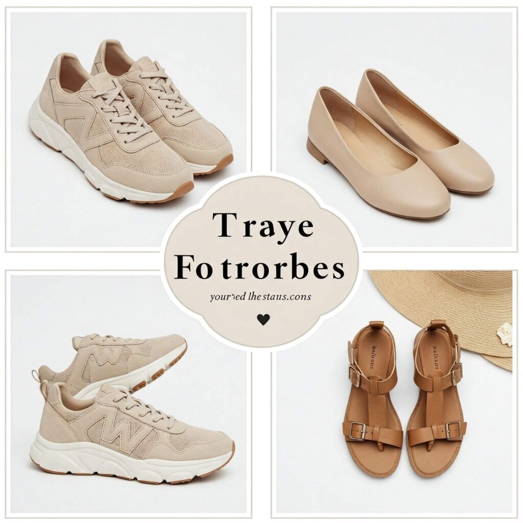 Capsule Travel Wardrobe Shoes
