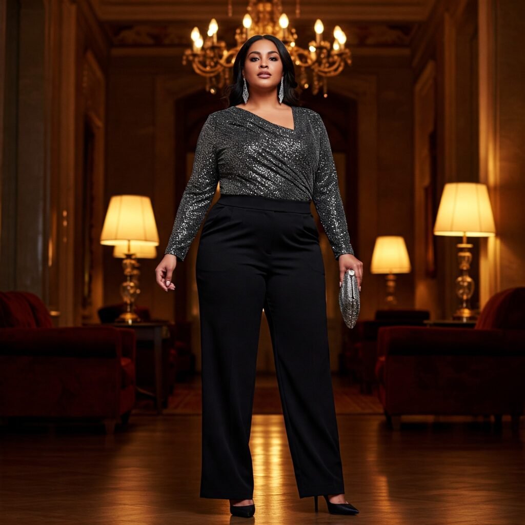 Elegant plus-size outfit