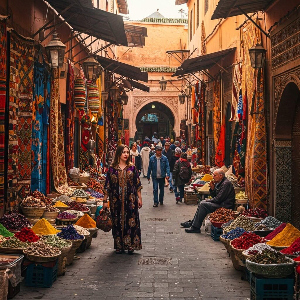 Colorful Market Scene