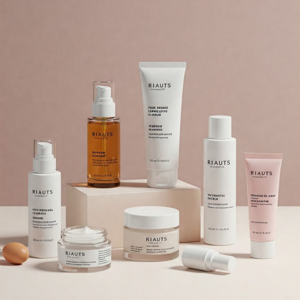 Skincare product display