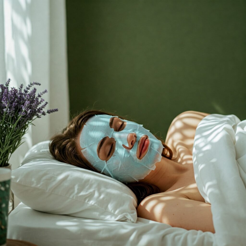 Sheet mask for skin hydration and relaxation