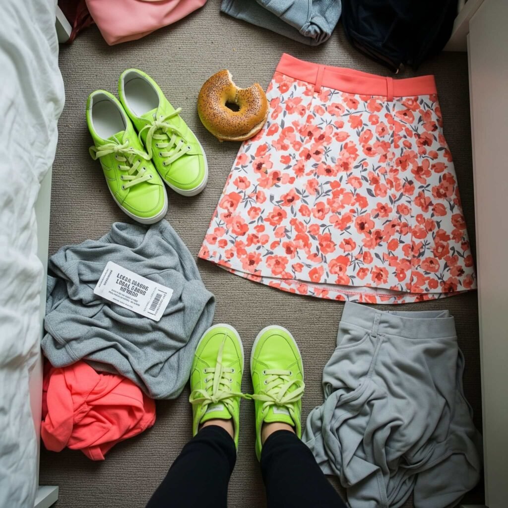 NYC Apartment Chaos: Spring Outfit & Bagel