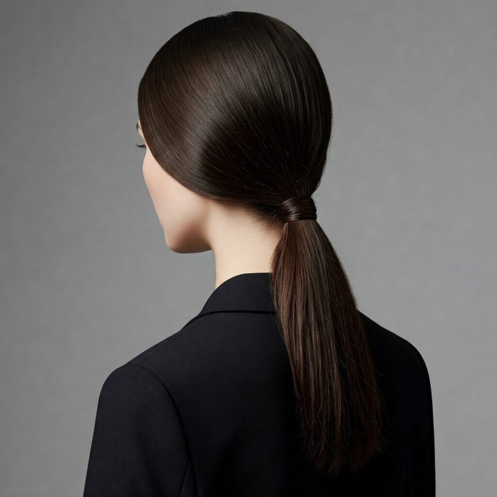 Sleek Low Ponytail Hairstyle