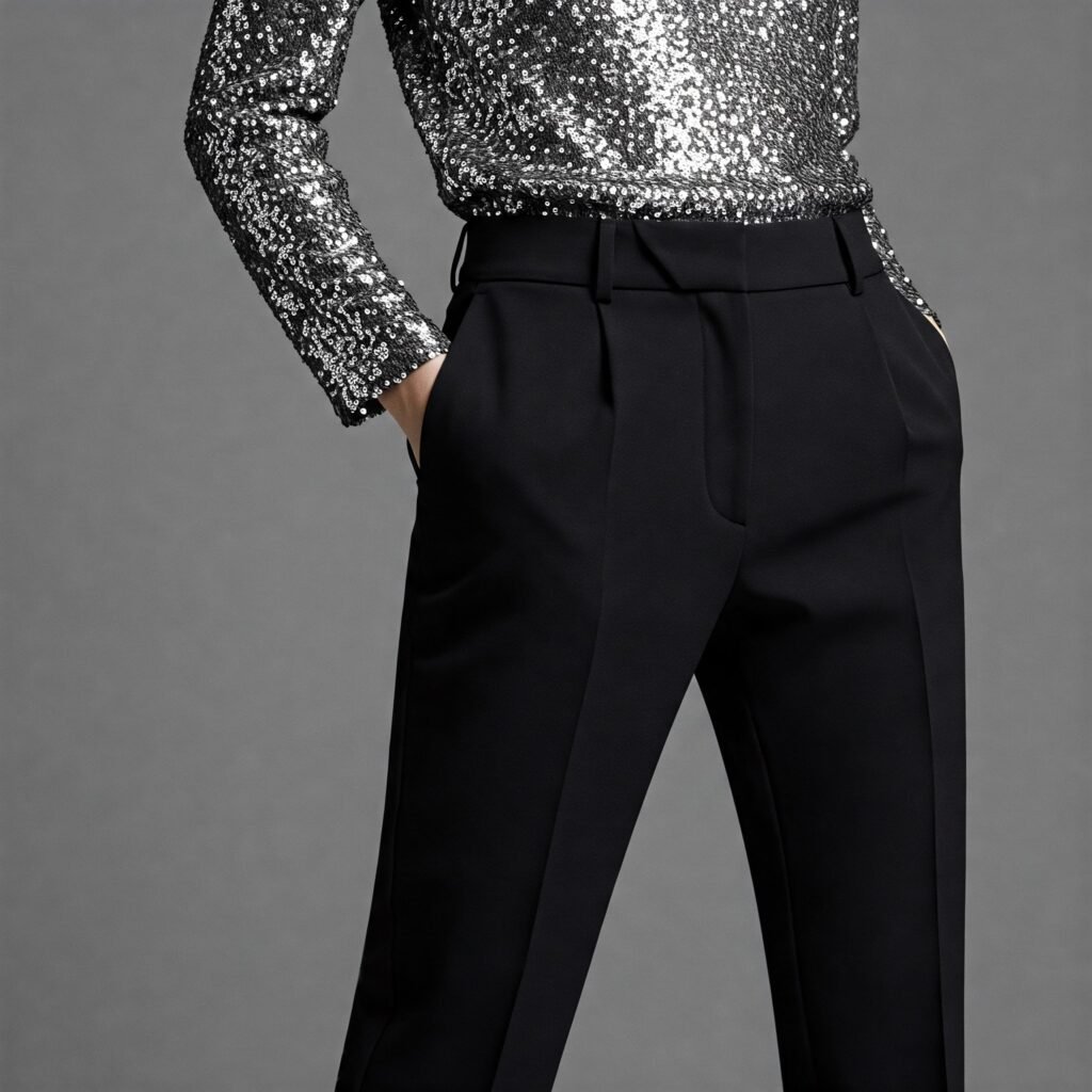 Tailored Pants & Sequin Top