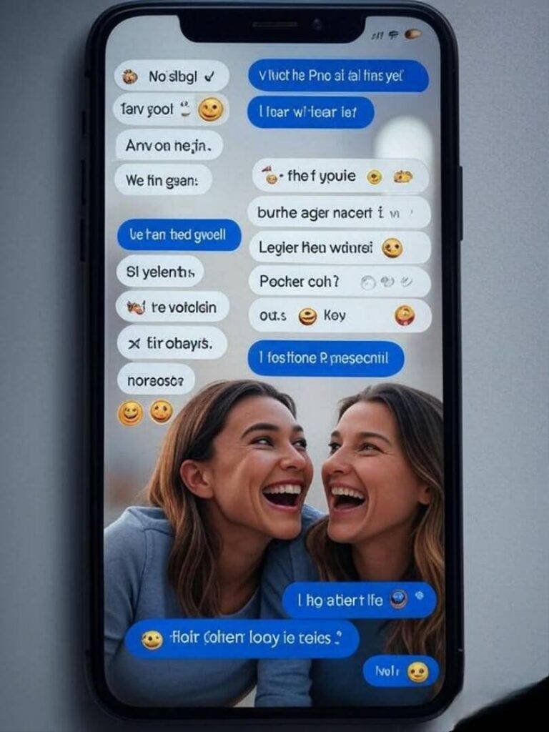Screenshot-style mock-up of a funny text conversation (fictional).